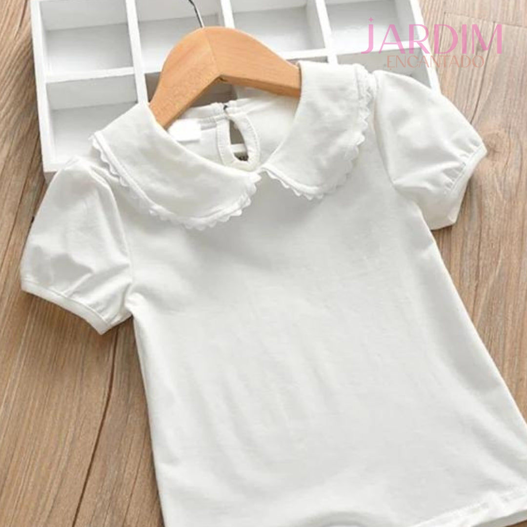 blusa feminina infantil" "blusa infantil com babadinho" "blusa algodão poliéster" "blusa com detalhes em babado" "blusa para meninas com babadinho" "blusa confortável para crianças" "blusa feminina infantil algodão" "blusa infantil moda" "blusa poliéster para meninas" "roupa infantil babadinho