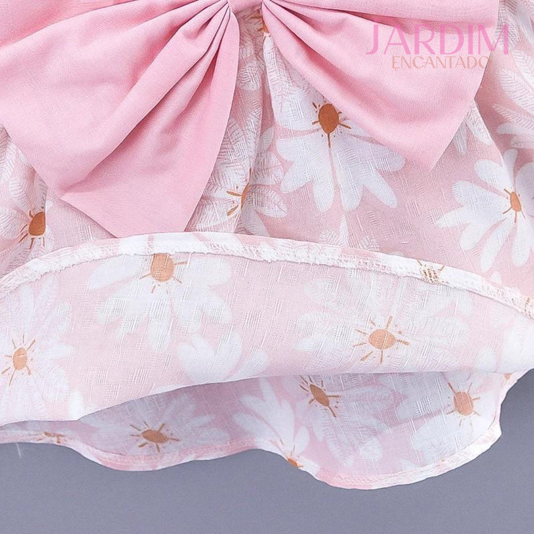 vestido infantil floral vestido infantil com estampa de flores vestido meninas floral vestido feminino criança com flores vestido infantil algodão poliéster vestido de verão para meninas vestido infantil com chapéu vestido floral e chapéu infantil moda infantil verão roupa infantil flores e chapéu