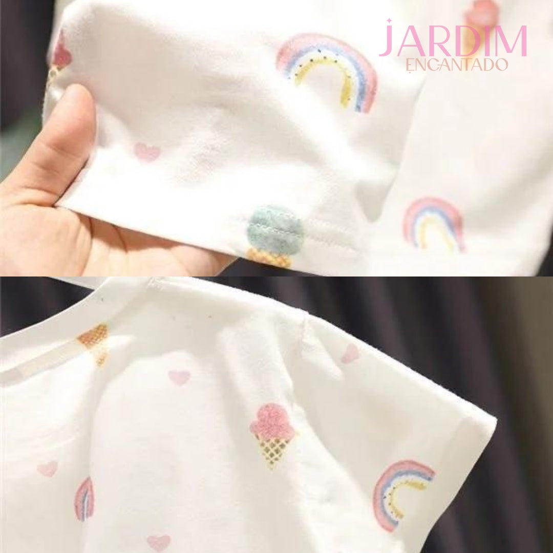 Blusa infantil feminina estampa de sorvetes Blusa menina sorvetes algodão poliéster Blusa infantil estampa sorvetes menina Roupa infantil feminina estampa sorvetes Blusa infantil menina algodão poliéster Blusa de menina com estampa de sorvetes Blusa infantil feminina estampada algodão Blusa infantil sorvete algodão poliéster Blusa estampa sorvetes menina Blusa infantil sorvetes algodão e poliéster
