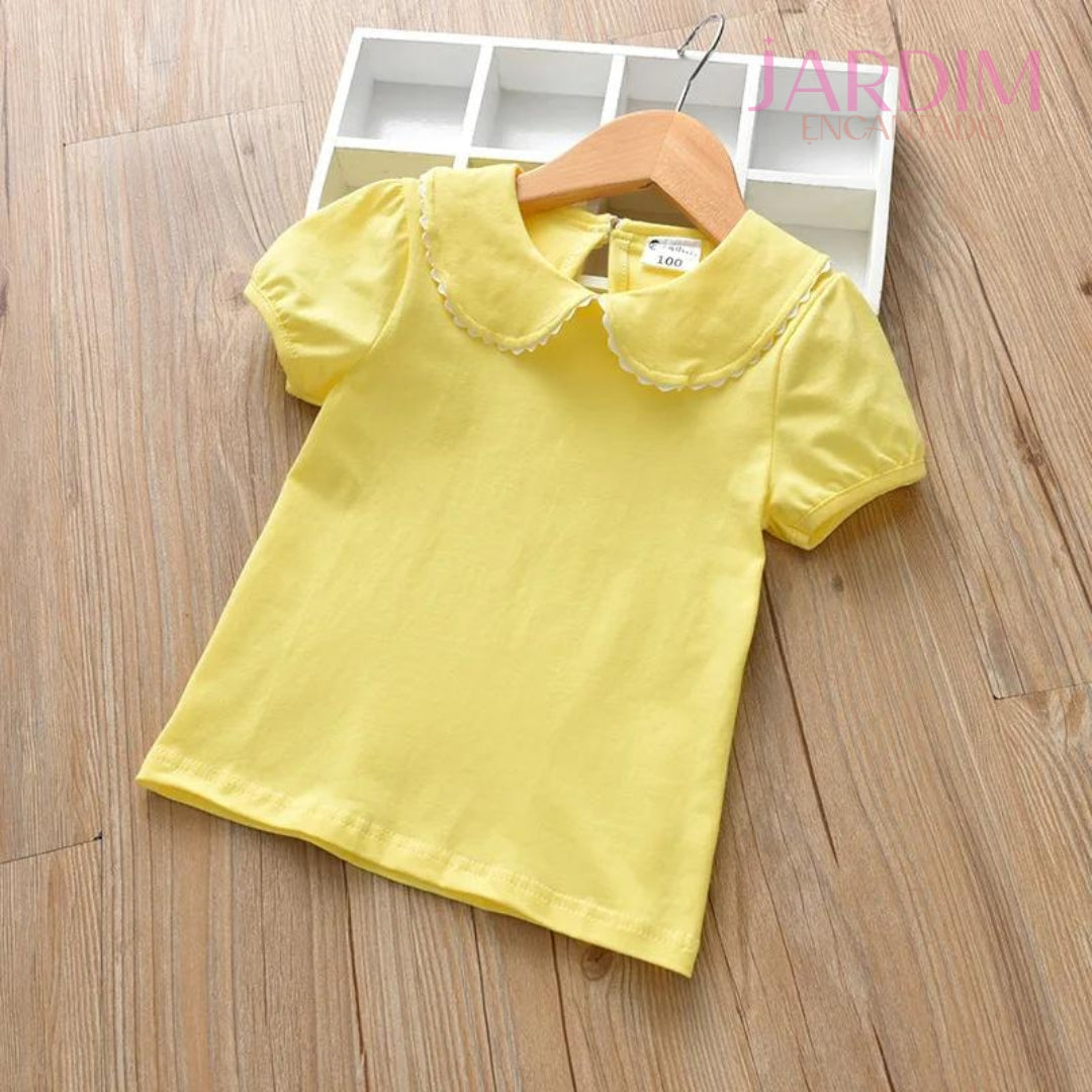 blusa feminina infantil" "blusa infantil com babadinho" "blusa algodão poliéster" "blusa com detalhes em babado" "blusa para meninas com babadinho" "blusa confortável para crianças" "blusa feminina infantil algodão" "blusa infantil moda" "blusa poliéster para meninas" "roupa infantil babadinho