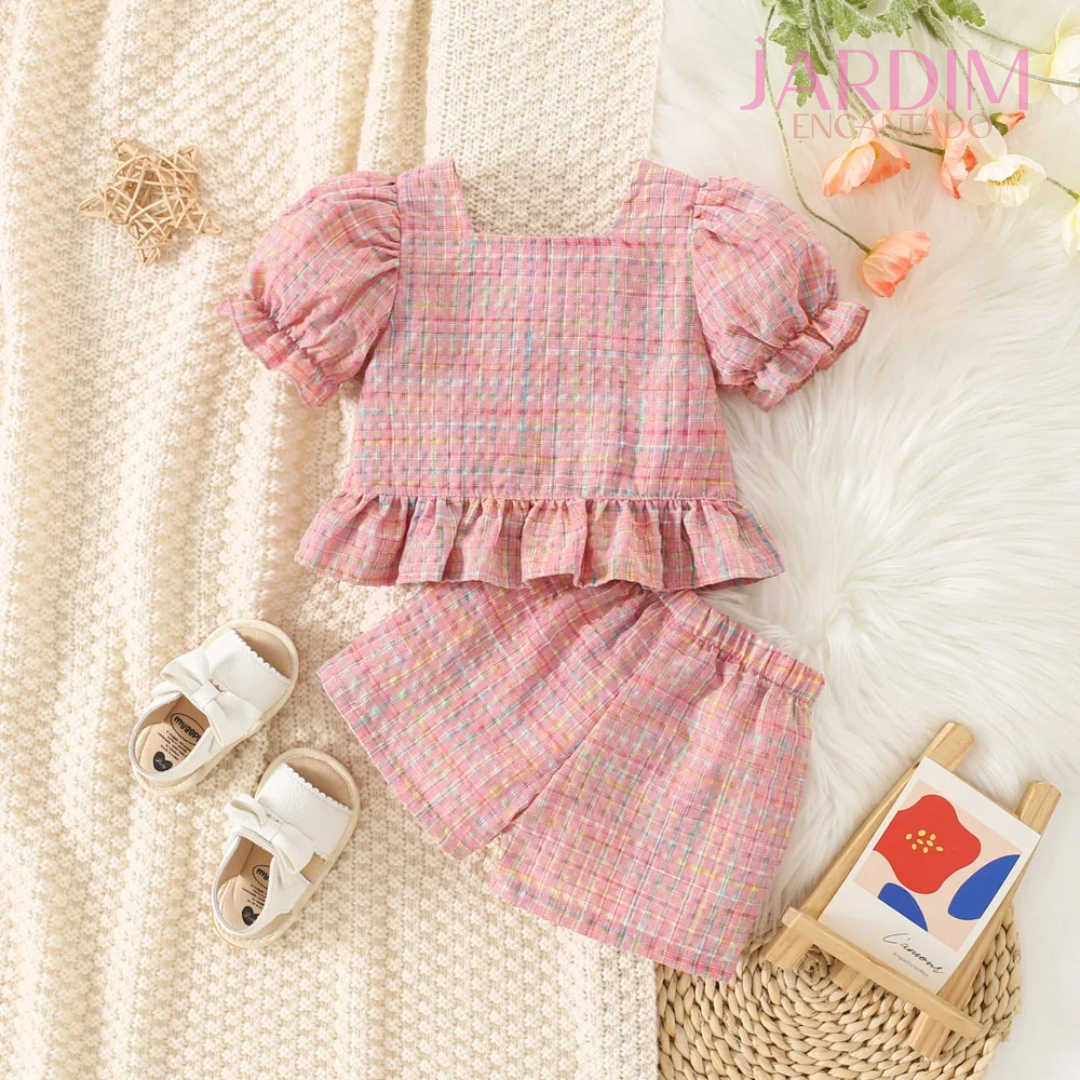 Conjunto infantil rosa blusa e short Roupa infantil conjunto rosa Conjunto de verão infantil rosa Conjunto de blusa e short rosa para criança Moda infantil conjunto rosa blusa short Roupa de menina conjunto rosa Conjunto infantil feminino rosa Conjunto rosa blusa e short infantil Conjunto de roupa rosa para menina Moda infantil verão conjunto rosa